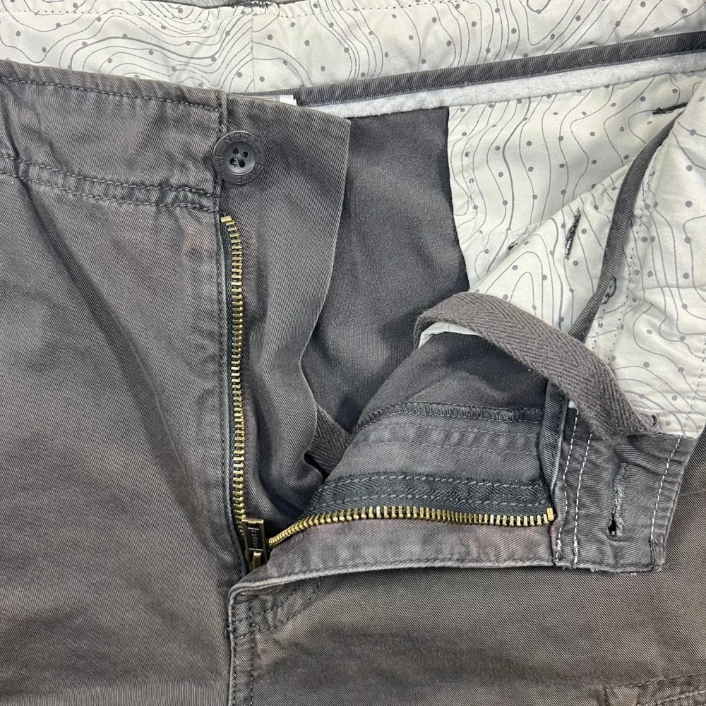 The North Face Cargo Shorts Mens 36 Gray Good Sun Faded AU7V Cotton Utility